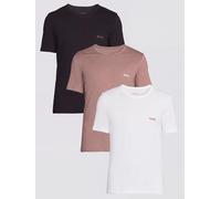 HUGO Mens Bodywear Triplet 3 Pack Loungewear T-shirts, Multi, Size L, Men Print