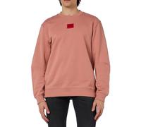 HUGO Mens Boss Diragol Sweatshirt Long Sleeve Jumper Top Pastel Red S