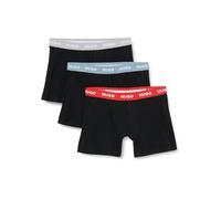 HUGO Men's Boxer Briefs Triplet Pack 10268005, Black 008, M