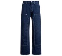 Hugo Men's Carpenter/2 Loose Fit Denim Mix Jeans, Navy, 36W x 30L