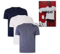 HUGO MEN'S CREW NECK STRETCH LOGO RN T SHIRT 3 PACK Was £45