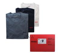 Hugo Men's Short Sleeve Base Layer T-Shirts 50532811 – 3-Pack White/Blue L