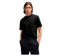 HUGO Mens Dalile Interlock-Cotton Regular-fit T-Shirt with Stacked Logo