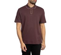 HUGO Dalumo Short Sleeve Polo Shirt Burgundy - L