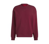 HUGO Mens Dapocrew Relaxed-fit Sweatshirt in Cotton Terry with Logo Print