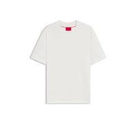 HUGO Mens Relaxed Fit Dapolino T-Shirt - Colour: 102 Natural - Size: Medium