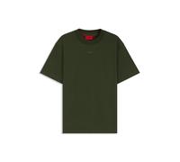 HUGO Mens Relaxed Fit Dapolino T-Shirt - Colour: 309 Dark Green - Size: Large