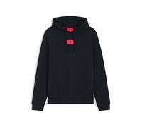 HUGO Mens Daratschi214 Cotton-terry hooded sweatshirt with red logo label