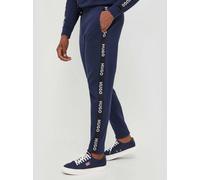 HUGO Mens Dark Blue Sporty Logo Tape Jogger