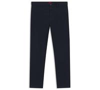 HUGO Men's David Slim Fit Chino Trousers, Dark Blue, 36W x 32L