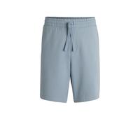 HUGO Mens Dayono Relaxed-fit Shorts in Cotton Terry with Logo Print