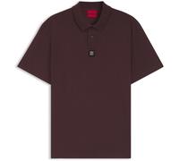 Hugo Mens Deabono Short Sleeve Polo Shirt in Open Brown 249 - Size Large
