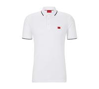 HUGO Deresino232 Badge Logo Cotton-Piqué Polo Shirt - M