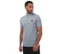 Hugo Mens Dereso232 Polo Shirt - Blue - L - Blue - 100% Cotton