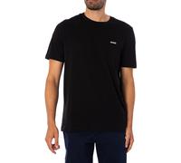 Men's HUGO Dero222 Mens Cotton-Jersey T-Shirt with Logo Print NOS - Black - Size: 44/Regular