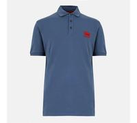 Hugo Mens Deruso Polo Shirt - Medium Blue - M - Medium Blue - 100% Cotton