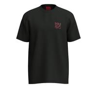 Men's HUGO Dimento Mens 2 Pack Stacked Logo T-Shirts - Black - Size: 40/Regular