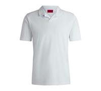 Hugo Mens Dimerspolo Polo Shirt - White - M - White - 96% Cotton/4% Elastane