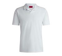 Hugo Mens Dimerspolo Polo Shirt - White - S - White - 96% Cotton/4% Elastane