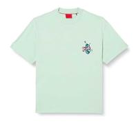HUGO Men's Dimonade T Shirt, Light/Pastel Green332, XXL