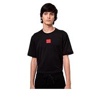 HUGO Mens Diragolino212 Regular-fit Cotton T-Shirt with red Logo Label