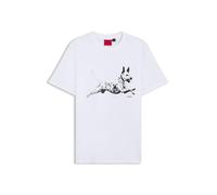 Hugo Dirunn 10258299 Short Sleeve T-shirt White XL Men