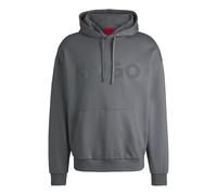 HUGO Mens Ditchle Oversized-fit hoodie in cotton terry with reflective logo