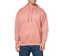 HUGO Mens Ditchle Oversized-fit hoodie in cotton terry with reflective logo