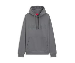 HUGO Mens Ditchle Oversized-fit hoodie in cotton terry with reflective logo