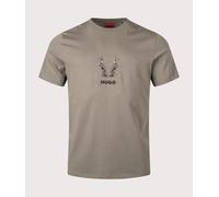 HUGO Mens Dugolini T-Shirt - Colour: 032 Medium Grey - Size: XL