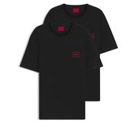 HUGO Men's Doublepack T-Shirt, Black 001, XL