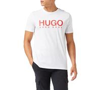 HUGO Men T-Shirt Black/White 002 Medium
