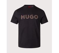 HUGO Mens Dulivio T-Shirt - Colour: 001 Black - Size: Medium Medium