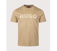 HUGO Mens Dulivio T-Shirt - Colour: 928 Beige Overflow - Size: Medium