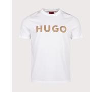 HUGO Mens Dulivio U263 T-Shirt - Colour: 100 White - Size: Small