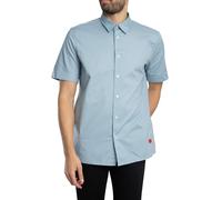 HUGO Men's Ebor Short Sleeved Straight Shirts, Blue