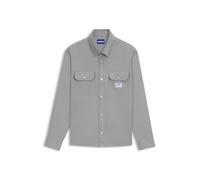 Hugo Men's Ekynone Shirt, Open Grey, L