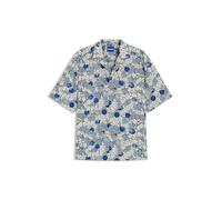 HUGO Mens Eligino Relaxed-fit Shirt in Printed Cotton poplin