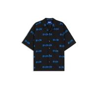 Hugo Men's Eligino Shirt, 001black, XXL