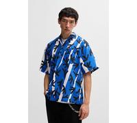 Hugo Men's Eligino Shirt, Open Blue, XL