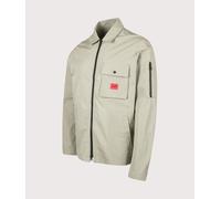 HUGO Mens Zip Through Emmond Overshirt - Colour: 337 Light/Pastel Green - Size: Medium