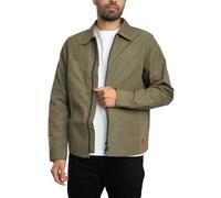 HUGO Oversized-fit overshirt in cotton-blend canvas - Style Evalom, 50556274 Khaki L