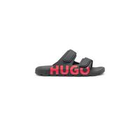 HUGO Mens Evander Sand Logo sandals with double touch-closure straps Size 11