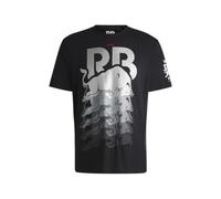 HUGO Men's F1 2024 Racing Bull Team All Over Logo Tshirt, Black, XXL