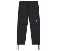 HUGO Mens Gadic242 Relaxed-fit Cargo Trousers in Ripstop Cotton Black