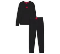 HUGO Men's Galaxy_Long Set 10253443 01 Pajama, Black, XL