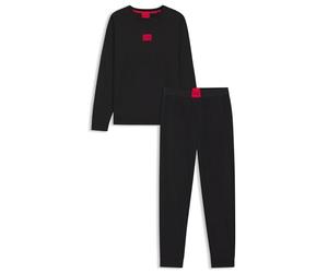 HUGO Men's Galaxy_Long Set 10253443 01 Pajama, Black, XL