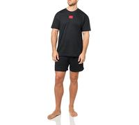 HUGO Men's Galaxy Pajama Set, Dark Black, S (Pack of 2)