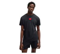 HUGO Mens Galaxy Short Set Cotton-Modal Blend Pyjamas with red Logo Labels