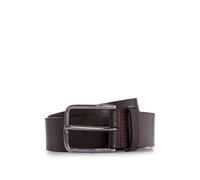 HUGO Mens Gerik Sz35 Logo-buckle belt in grained leather